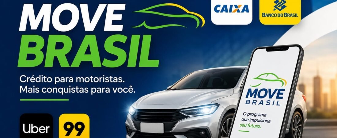 MOVE BRASIL 2026: quem tem direito, como se cadastrar e como financiar pela Caixa e Banco do Brasil